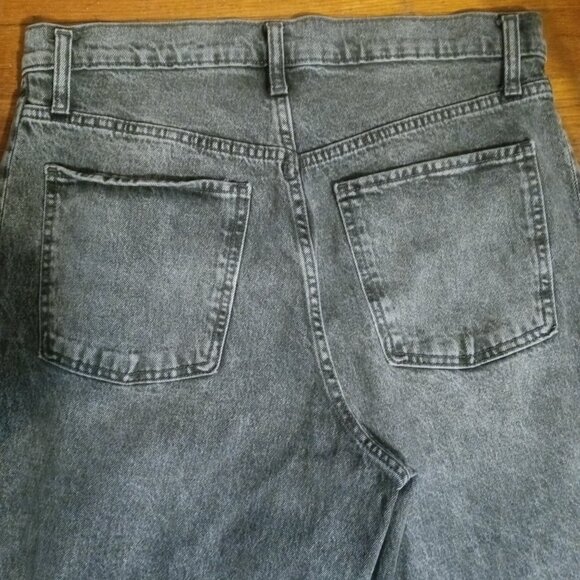 OLD NAVY high rise barrel leg jeans in graphite (sz14) - Picture 10 of 12